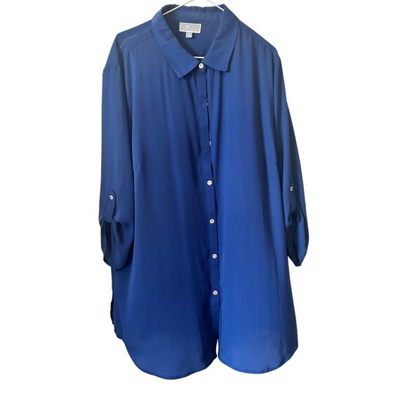 Women’s Navy JM Collection Tunic XL - Picture 1 of 3